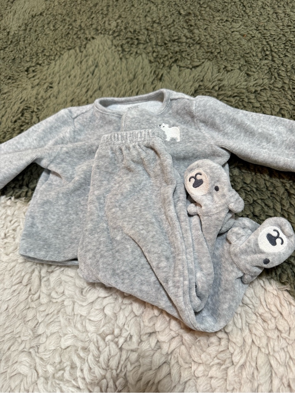 Carter's Light Gray Baby Onesie Top